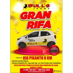 RIFA AUTO 0KM POR CADA 100$ EN COMPRAS